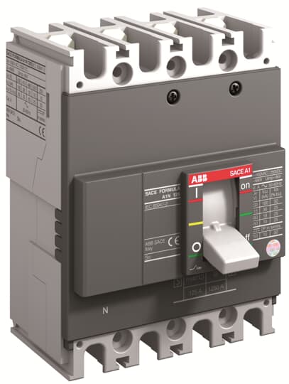 A1C 125 TMF 25-400 4p F F (MCCB, 25AT/125AF, 4P, 25 kA, FIXED THERM. MAGNET. TRIP UNIT)