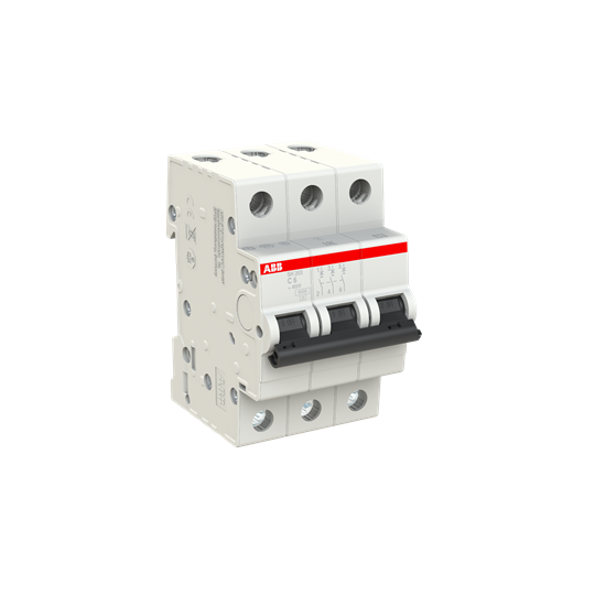 SH203-C 6 (MCB, 6A, 3P, 6 kA, IEC/EN 60898) 