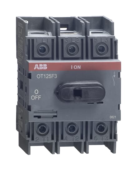 OT125F3 400V, (125A@AC22A & 90A@AC23A, 3P FRONT OPERATED SWITCH-DISCONNECTOR)