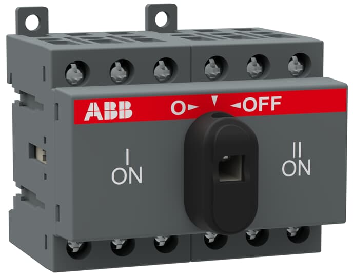 CHANGE-OVER SWITCH OT16F4C (MANUAL, 3P, 16A, I-O-II, IP20, OPEN TRANSITION)