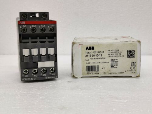 AF16-30-10-13 100-250V (AC3-7.5kW, AC1-30A, 3P CONTACTOR WITH 1NO)